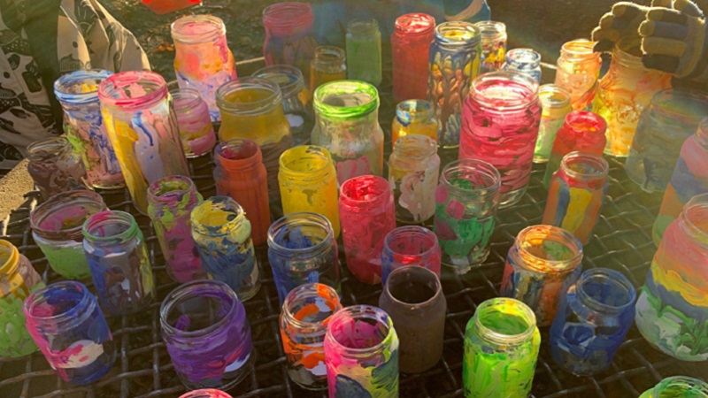 Ljusmanifestation på Nytorp